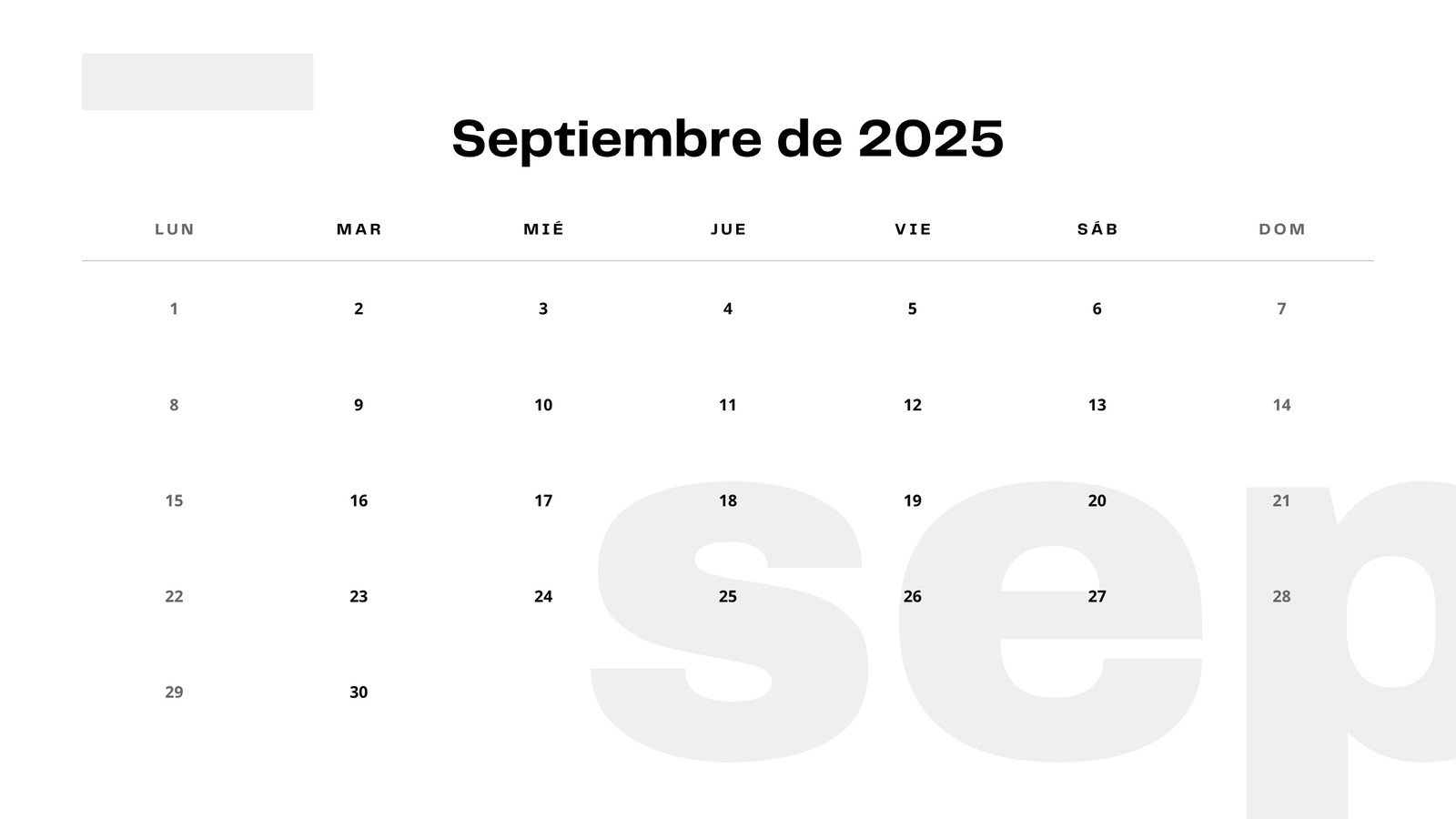Page 2 - Free Printable September 2025 Calendar Templates | Canva with regard to September 2025 Calendar Spanish