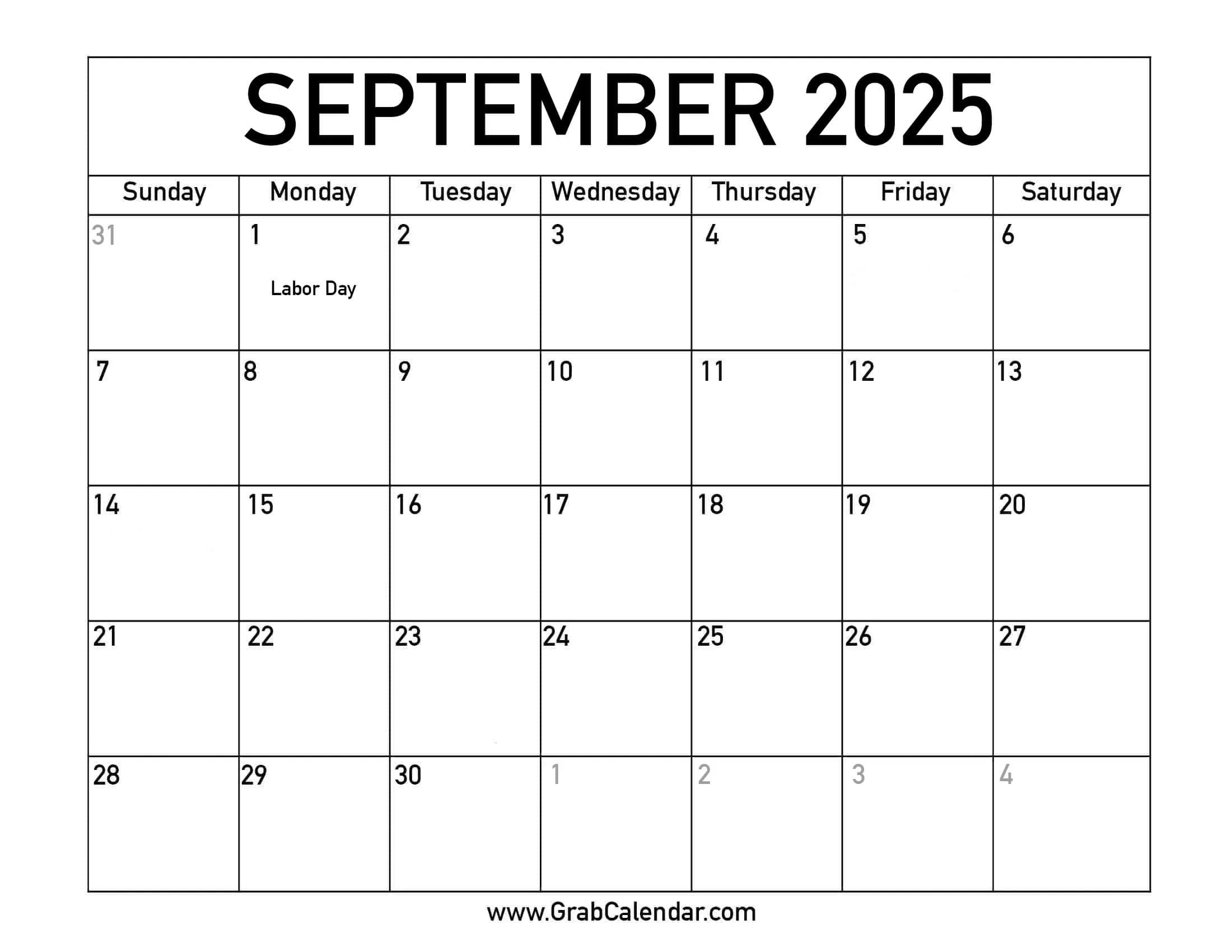 Printable September 2025 Calendar within September 2025 Calendar Special Days