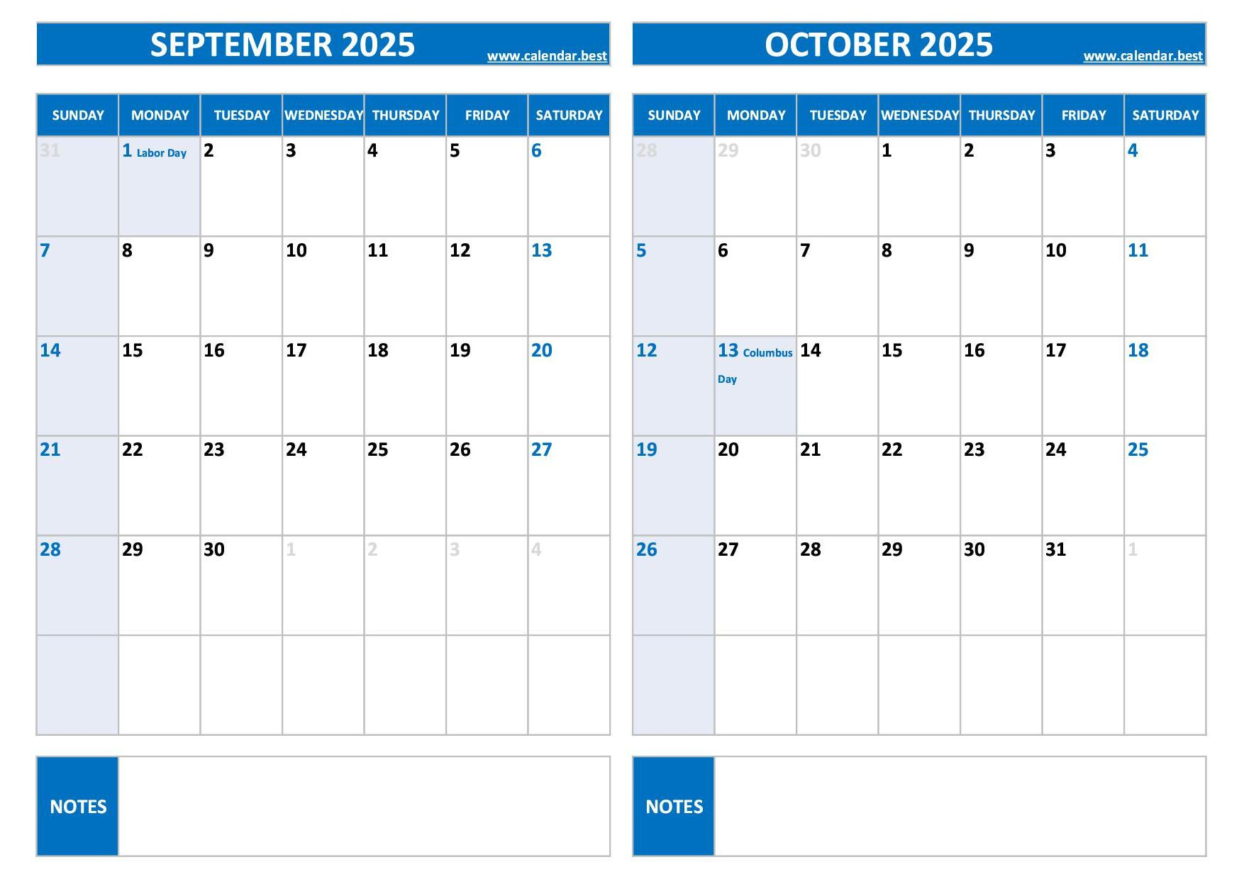 Printable September And October 2025 Calendar - Free Pdf &amp;amp; Jpg for Printable Calendar Months For September October 2025 Free