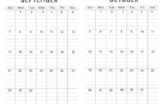 Printable September October 2025 Calendar | Calendarkart within Printable Calendar For September And October 2025