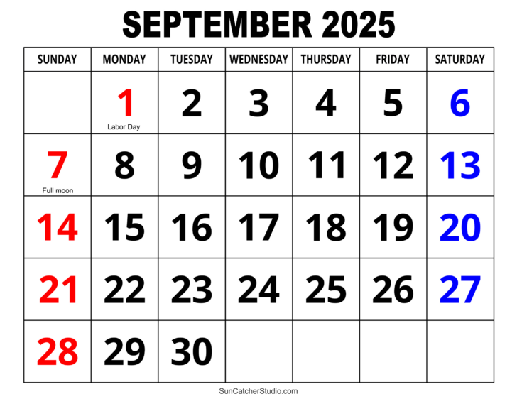 Calande September 2025