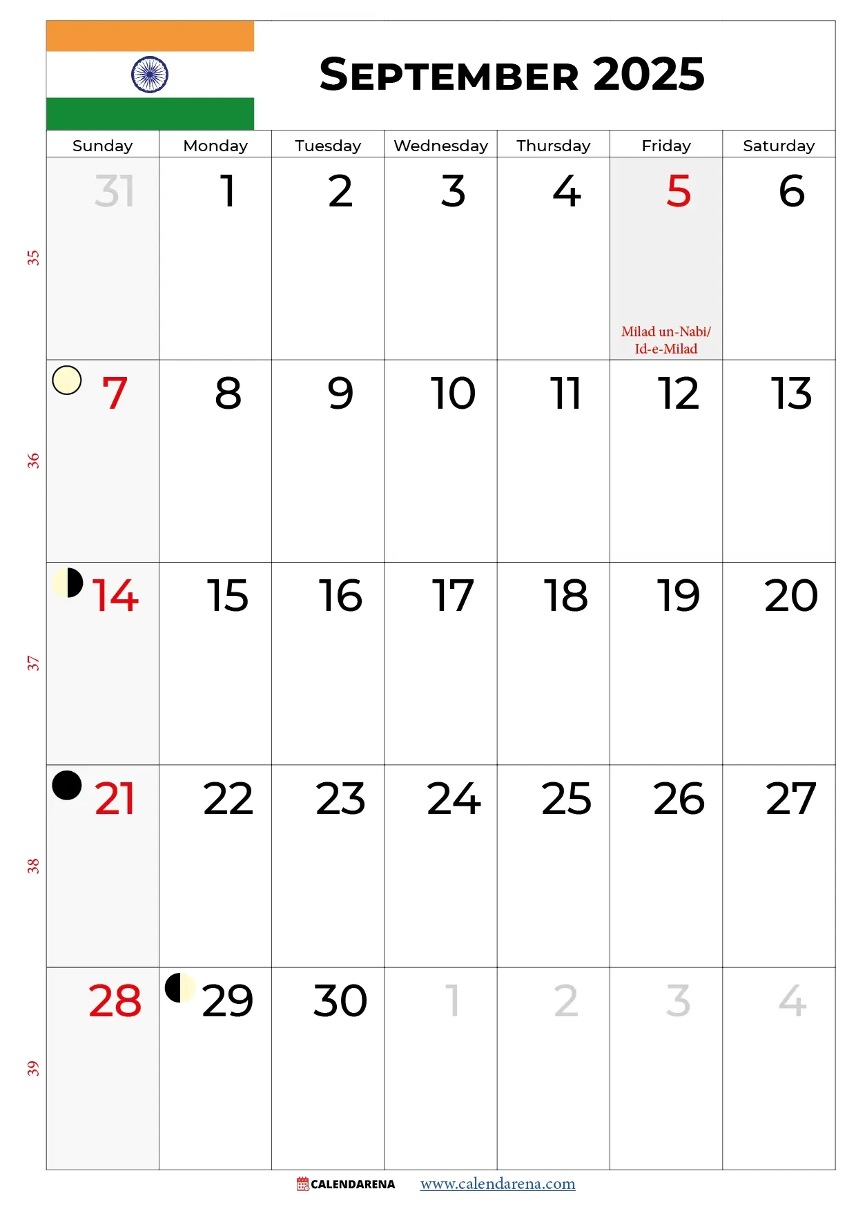 September 2025 Calendar India regarding Hindu Calendar September 2025