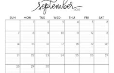 September 2025 Calendars – 107 Free Printables | Printabulls pertaining to September Calender 2025