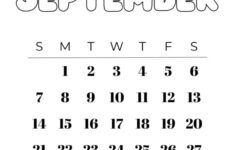 September 2025 Calendars – 23 Cute Free Printable Pdfs | Saturdaygift pertaining to Cute September 2025 Calendar Printable