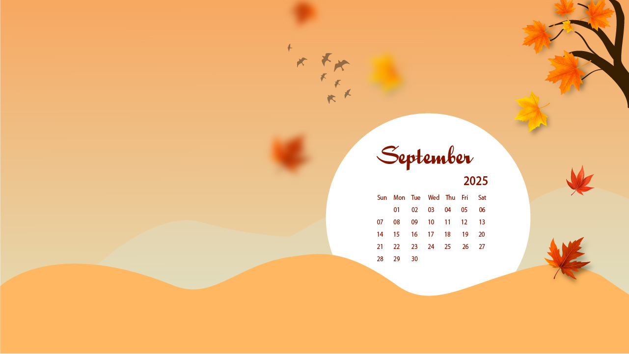 September 2025 Desktop Wallpaper Calendar - Calendarlabs with Calendar Labs September 2025